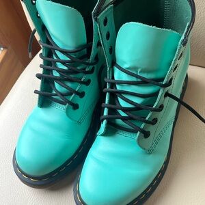 Dr. Martens Turquoise Combat Boots